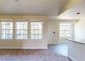 Thumbnail 40 of 48 - A room with a carpeted floor and three windows.