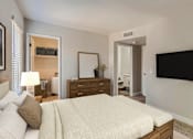 Thumbnail 16 of 36 - Bedroom With TV at Carmel at the Colony, California, 91761