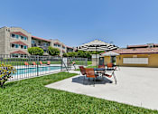 Thumbnail 9 of 30 - Shaded picnic area outside Azusa Gardens Pool Area