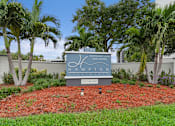 Thumbnail 3 of 37 - A sign for a residential living community called Hampton. at Hampton Apartments, Clearwater, FL, 33759