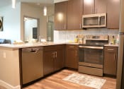 Thumbnail 14 of 36 - Kitchen with cabinets at 5300 Centre, St. Peters, MO, 63376
