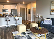 Thumbnail 14 of 46 - Living and Kitchen at 1400 Russell Apartments, Missouri