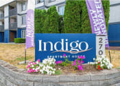 Thumbnail 1 of 17 - an image of the indigo apartment homes sign in front of the building