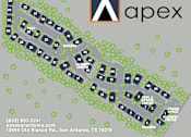 Thumbnail 24 of 25 - A map of a residential area with the name "apex" and a logo at the top.