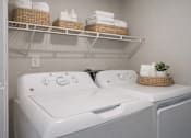 Thumbnail 13 of 23 - In-unit full sized laundry machines with folding doors