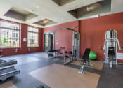 Thumbnail 14 of 27 - Fitness Center with Weight Machines at Encore281 apartments San Antonio