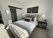 Thumbnail 2 of 48 - a bedroom with a large bed and a closet