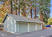 Thumbnail 37 of 37 - A two-car garage is located in a driveway.