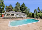 Thumbnail 7 of 40 - A house with a pool in the backyard.