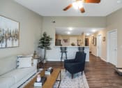 Thumbnail 4 of 9 - Oregon OH Apartment Rentals Redwood Oregon Living Room to Kitchen