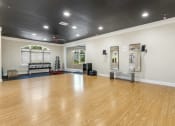 Thumbnail 5 of 63 - the multipurpose room has a hardwood floor at Vanguard Crossing, St. Louis, MO 63124