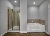 Thumbnail 28 of 51 - Large Soaking Tub In Bathroom at Riachi at One21, Plano, Texas