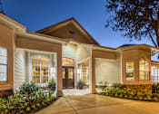 Thumbnail 17 of 20 - Clubhouse Exterior In Night at Parkside at South Tryon, Charlotte, NC