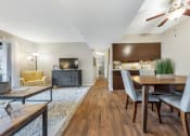 Thumbnail 3 of 32 - Dining With Living Room at Whisper Hollow Apartments, Missouri