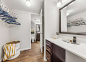 Thumbnail 2 of 32 - Renovated Bathrooms With Quartz Counters at Whisper Hollow Apartments, Maryland Heights, MO, 63043