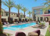 Thumbnail 1 of 48 - Picturesque Pool And Cabana Setting at Audere Apartments, Phoenix