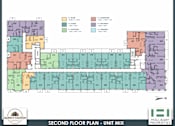 Thumbnail 65 of 69 - A floor plan for Quincy Station Westmont shows the layout of unit numbers and types.
