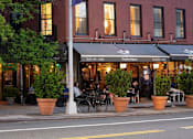 Thumbnail 45 of 56 - a street view of a restaurant on a city street at The Paxton, Brooklyn, NY 11201