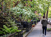Thumbnail 52 of 56 - a man is walking down a sidewalk at The Paxton, Brooklyn, NY