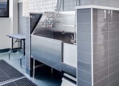 Thumbnail 5 of 24 - a stainless steel sink in a industrial kitchen with a tap
