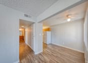 Thumbnail 12 of 17 - a kitchen and living room in a 555 waverly unit