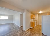 Thumbnail 13 of 17 - a kitchen and living room in a 555 waverly unit