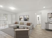 Thumbnail 3 of 20 - a living room with a couch and a table