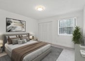 Thumbnail 6 of 20 - a bedroom with a large bed and a window