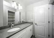 Thumbnail 15 of 22 - a bathroom with a sink and a mirror