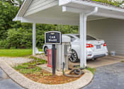 Thumbnail 25 of 27 - A car wash station is located under a covered area.