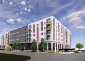 Thumbnail 1 of 74 - a rendering of an apartment building on a city street