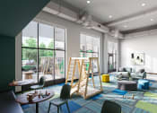 Thumbnail 5 of 74 - a living room filled with furniture and large windows