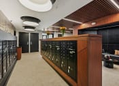 Thumbnail 33 of 61 - a view of the mail room at the bank of america building in downtown dallas