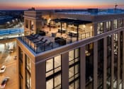 Thumbnail 22 of 24 - an aerial view of a large building at dusk at Platform 4611, Chicago, 60640