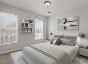 Thumbnail 42 of 48 - a bedroom with a large bed and two windows