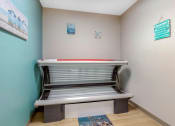 Thumbnail 25 of 42 - a bench in a room with a pool table