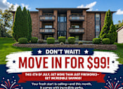 Thumbnail 24 of 24 - A promotional image for a housing complex with a special offer for July 31st.