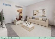 Thumbnail 9 of 30 - a living room with a couch and a coffee table