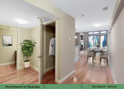 Thumbnail 10 of 58 - a passageway between a living room and a dining room