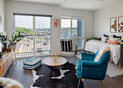 Thumbnail 13 of 13 - Living Room at Swivel Apartments, Omaha, NE