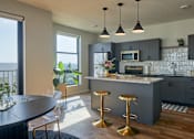 Thumbnail 8 of 43 - Fully Equipped Kitchen at Parallel Apartments, Omaha, NE
