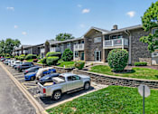 Thumbnail 19 of 32 - Exterior view of the building and parking lot at Renaissance at Carol Stream in Carol Stream, IL.