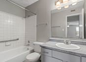 Thumbnail 13 of 25 - Bathroom with vanity at Park at Meadow Ridge Montgomery AL