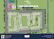 Thumbnail 37 of 37 - A map of the Aspen Run Apartments showing the layout of the buildings and surrounding areas.