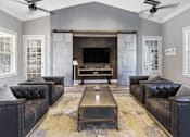 Thumbnail 15 of 24 - a living room with couches and a coffee table
