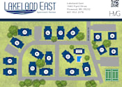 Thumbnail 25 of 25 - A map of apartment buildings at Lakeland East.