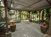 Thumbnail 19 of 22 - Gazebo with planters at Abby Creek Apartments, Carmichael, CA 