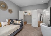 Thumbnail 34 of 42 - a bedroom with two beds and a closet