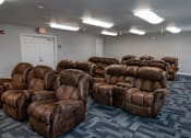 Thumbnail 6 of 41 - a picture with brown chairs