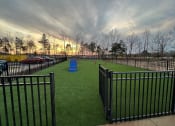 Thumbnail 19 of 42 - Dog park with a fence at Aurora Apartments